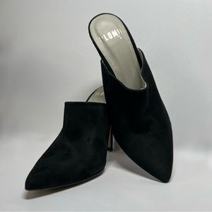 Plomo Suede Mules